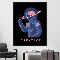 Neon Astro Mind Odyssey - NicheCanvas