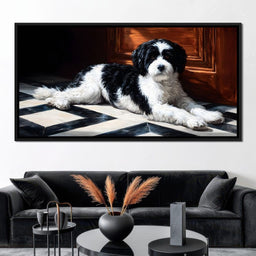 Gentle Canine Resting Charm - NicheCanvas