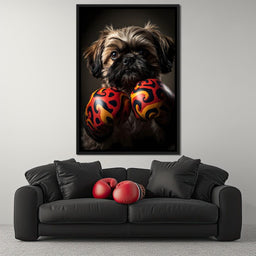 Pugilist Pooch - NicheCanvas