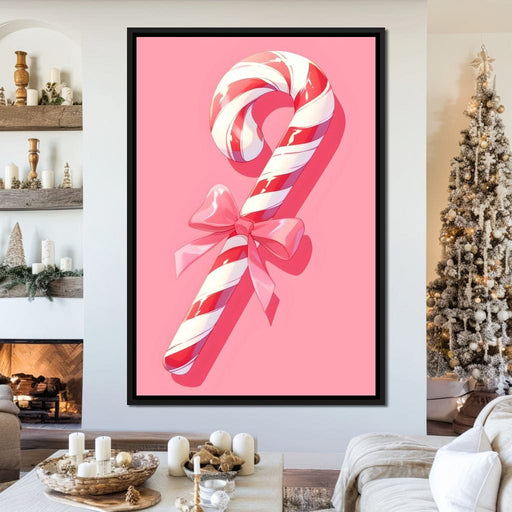 Sweet Holiday Candy Cane Delight Canvas Print