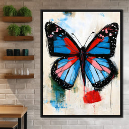 Vibrant Ascent of the Painted Wing - NicheCanvas