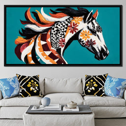 Vibrant Equine Spirit - NicheCanvas