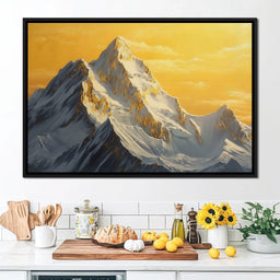 Golden Summit Dawn Radiance - NicheCanvas