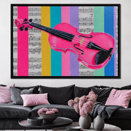 Vibrant Melodies Violon Unleashed - NicheCanvas