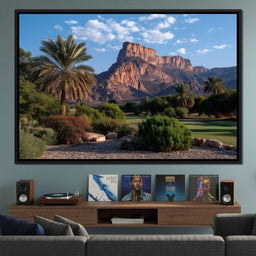 Desert Oasis Mesa Sunrise - NicheCanvas