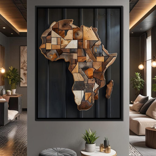 Africa Wooden Art - Johanjjf Canvas Print