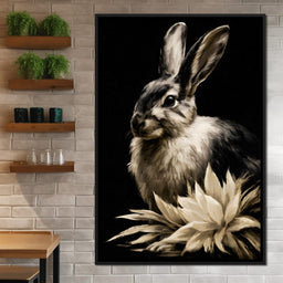 Quiet Contemplation Of The Wild Hare - NicheCanvas