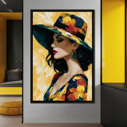 Golden Hour Couture Portrait - NicheCanvas
