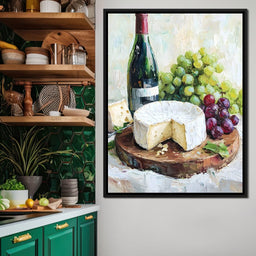 Wine and Cheese Delight - NicheCanvas