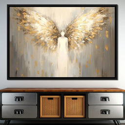 Heavenly Guardian Silhouette - NicheCanvas