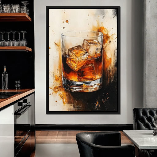 Whiskey Drink Elegance Canvas Print