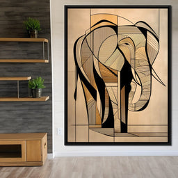 Majestic Geometric Elephant - NicheCanvas