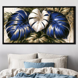 Gilded Foliage Under Midnight Light - NicheCanvas