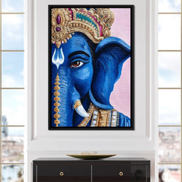 Lord Ganesha Blue Majesty - NicheCanvas