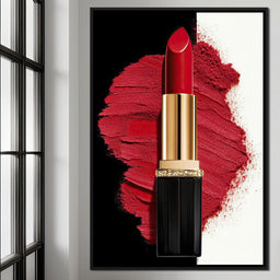 Velvet Lipstick Burst - NicheCanvas
