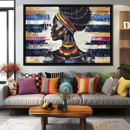 African Elegance in Ochre Gold - Sakeem Gibbs - NicheCanvas