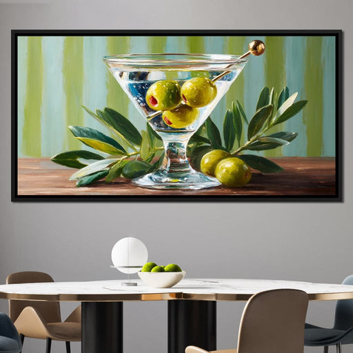 Olive Martini Still Life Delight Canvas Print