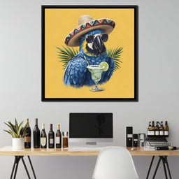 Tropical Fiesta Parrot Vibes - NicheCanvas