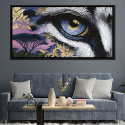 Golden Savannah Panther Vision - NicheCanvas