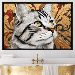 Regal Feline Elegance Captured - NicheCanvas