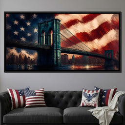 Patriotic Steel Span - NicheCanvas