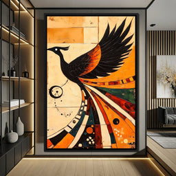 Phoenix in Dawn Flight - NicheCanvas