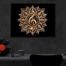 Golden Resonance Within Sacred Geometry - NicheCanvas