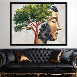 Golden Tranquility Branches - NicheCanvas