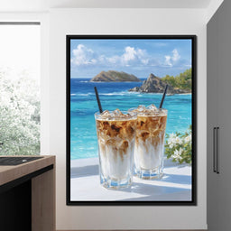 Coastal Iced Coffee Daydream - NicheCanvas