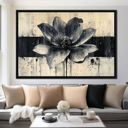 Nocturnal Blossom Drifts - NicheCanvas