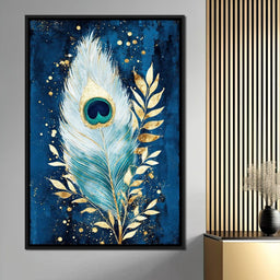 Peacock Plumage Radiance - NicheCanvas