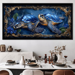 Oceanic Serenity Turtles - NicheCanvas