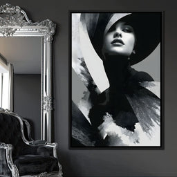 Monochrome Couture Elegance - NicheCanvas