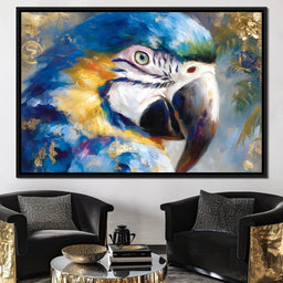Tropical Macaw Gold Radiance - Neal Hackett - NicheCanvas