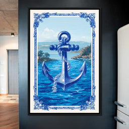 Tropical Ship Anchor - NicheCanvas