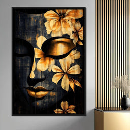 Golden Petals Tranquility - NicheCanvas