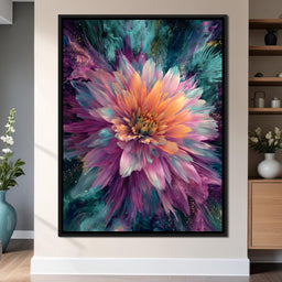 Galactic Petal Burst - NicheCanvas