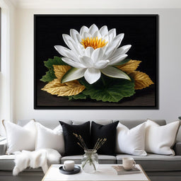 Radiant Lotus Elegance - NicheCanvas