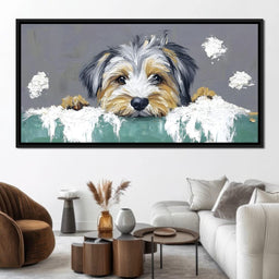 Puppy Yorkshire  Dreams - NicheCanvas