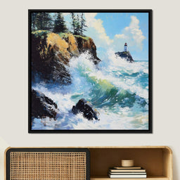 Ocean Waves Dance Sentinel - NicheCanvas