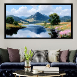 Mountain Reflection Tranquility - NicheCanvas