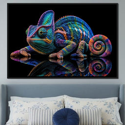 Chromatic Chameleon - TooplesArt - NicheCanvas