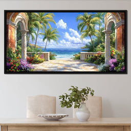 Tropical Gateway to Tranquility - NicheCanvas