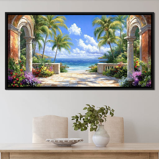 Tropical Gateway to Tranquility Canvas Print