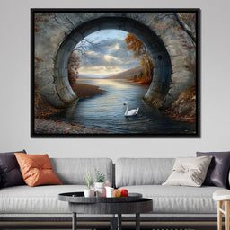 Swan's Passage - TooplesArt - NicheCanvas