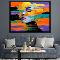 Chromatic Calm Portrait Drift - NicheCanvas