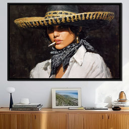 Smoky Bandit Hat Portrait - NicheCanvas