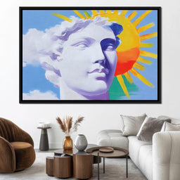 Sunlit Marble Dreamscape - NicheCanvas