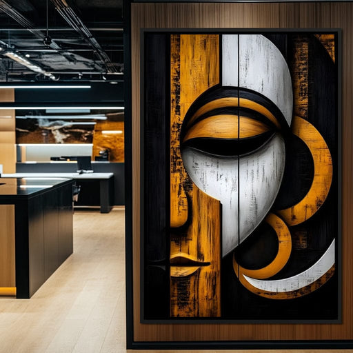 Golden Lattice of Reflection Canvas Print