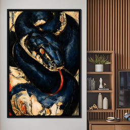 Coiled Ancient Predator Rising - NicheCanvas